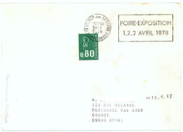 70 ST LOUP Sur SEMOUSE  HAUTE - SAONE 1978 : FOIRE - EXPOSITION ... - Mechanical Postmarks (Advertisement)