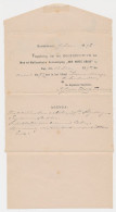 Postblad G. 1 Particulier Bedrukt Overveen 1895 - Entiers Postaux
