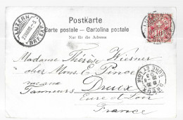 Luzern, Cachet Lame De Rasoir, 23 Août 1903 (A18p74) - Marcofilie