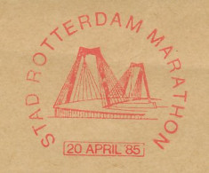 Meter Cut Netherlands 1985 Marathon Of Rotterdam 1985 - Bridge - Altri & Non Classificati