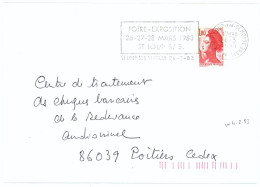 70 ST LOUP Sur SEMOUSE  HAUTE SAONE 1983 : FOIRE - EXPOSITION ... - Mechanical Postmarks (Advertisement)