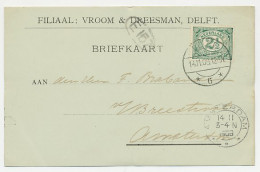 Firma Briefkaart Delft 1908 - V&D / Vroom En Dreesman - Ohne Zuordnung