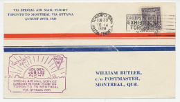 Cover / Postmark Canada 1928 Jubilee Flight - Exhibition Toronto - Ohne Zuordnung