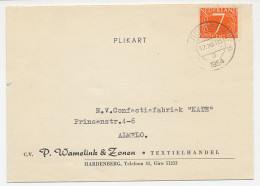 Firma Briefkaart Hardenberg 1954 - Textiel - Ohne Zuordnung
