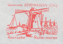 Meter Cover Netherlands 1981 Windmill - Zevenhuizen - Moulins