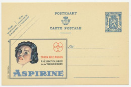 Publibel - Postal Stationery Belgium 1941 Aspirine - Bayer - Apotheek