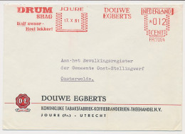 Meter Cover Netherlands 1961 Tobacco - Drum Shag - Douwe Egberts - Joure - Tabacco