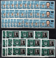 3092.DAHOMEY 1967 KENNEDY SURCHARGES,LINCOLN MNH X 30 SETS - Bénin – Dahomey (1960-...)