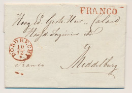 Sliedrecht - Dordrecht - Middelburg 1838 - ...-1852 Prephilately