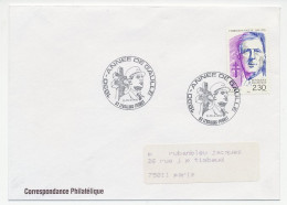 Cover / Postmark France 1990 Charles De Gaulle - Andere & Zonder Classificatie