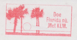 Meter Cut Netherlands 1981 KLM - Royal Dutch Airlines - Florida - Palm Tree - Sun - Vliegtuigen