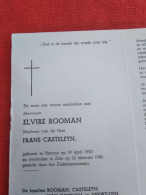 Doodsprentje Elvire Rooman / Hamme 19/4/1920 Zele 24/2/1989 ( Frans Casteleyn ) - Religione & Esoterismo