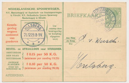 Spoorwegbriefkaart G. NS216 F - Valkenburg - Hulsberg 1929 - Interi Postali
