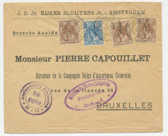 Amsterdam - Belgie 1917 - Censuur - Unclassified