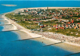 72941098 Borkum Nordseebad Fliegeraufnahme Mit Strand Borkum - Borkum