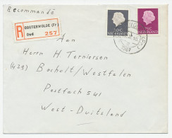 Em. Juliana Aangetekend Oosterwolde - Duitsland 1967 - Non Classificati