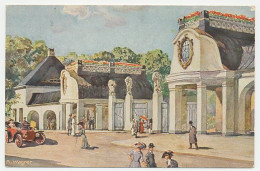 Postal Stationery Bayern 1912 Exhibition Entrance - Car  - Ohne Zuordnung