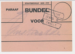 Treinblokstempel : Utrecht - Zwolle III 1950 - Non Classés