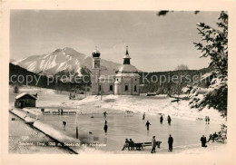 72940660 Seefeld Tirol Seekirchl Mit Hocheder Eislaufbahn Wintersportplatz Seefe - Andere & Zonder Classificatie