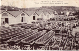 38307-ZE-26-VIENNE-Arsenal D'Estressin.Rentrée Dees Bateauxà La Fin Des Manoeuvres De Pontage-----------animée - Other & Unclassified