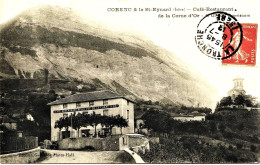 2333  -  CORENC  :  CAFE  RESTAURANT  DE LA CORNE D'OR  (rare)   Circulée En  1912 Disparu ?? - Autres & Non Classés