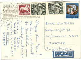 Sweden Postcard Via Yugoslavia 1976 - Covers & Documents