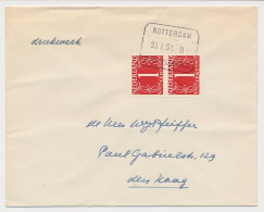 Treinblokstempel : Rotterdam - Zuid-Beijerland B 1951 - Unclassified