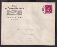 DDGG 145 -- 2 X Enveloppe TP Moins 10 % Surcharge Locale§Typo ELLEZELLES 1946 - Entete Tissage Vanderaspoilden-Casières - 1946 -10 %