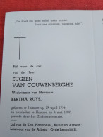 Doodsprentje Eugeen Van Couwenberghe / Hamme 29/4/1914 - 4/5/1989 ( Bertha Ruys ) - Religion & Esotérisme