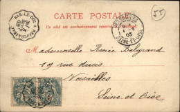1903  CAD Convoyeur Ambulant De BAR Le DUC à NEUFCHATEAU  Envoyée à VERSAILLES - Cartas & Documentos