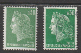 FRANCE : N° 1611 ** Et Oblitéré (Marianne De Cheffer) - PRIX FIXE - - 1967-1970 Marianne Van Cheffer