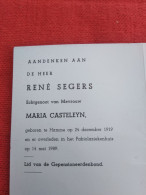 Doodsprentje René Segers / Hamme 24/12/1919 - 14/5/1989 ( Maria Casteleyn ) - Religion & Esotérisme