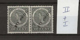 1905 MH Nederlands Indië NVPH 62 Type II + Type I - Netherlands Indies