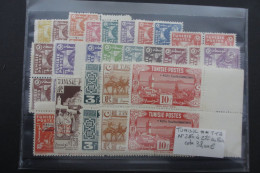 TUNISIE N°250 à 272 EN PAIRES NEUF** TTB COTE 38 EUROS  VOIR SCANS - Unused Stamps