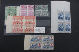 TUNISIE N°305 à 310 EN BLOCS DE 4 NEUF** TTB COTE 44 EUROS  VOIR SCANS - Unused Stamps