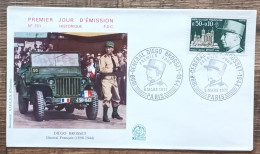 FDC 1971 - YT N°1668 - GENERAL DIEGO BROSSET - PARIS - 1970-1979