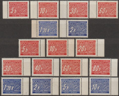 007/ Pof. DL 1-12; Perforated Borders - Unused Stamps