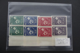 TUNISIE N°320 à 323 EN PAIRES BDF NEUF** TTB COTE 22 EUROS  VOIR SCANS - Unused Stamps