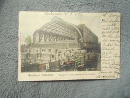 Cpa  Anvers Antwerpen Souvenir D'Anvers Façade De La Gare Centrale En Construction 1902 - Antwerpen