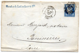 Paris - LAC Affr N° 60C Obl Tàd R. Milton (septembre 1876 = Après La Période Des Etoiles Chiffrées) - 1849-1876: Klassieke Periode