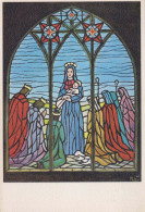 Vergine Maria Madonna Gesù Bambino Religione Vintage Cartolina CPSM #PBQ116.IT - Virgen Mary & Madonnas