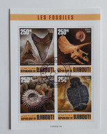 N° 3173 à 3176      Les Fossiles   -  Oblitérés - Djibouti (1977-...)