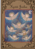 ANGELO Buon Anno Natale Vintage Cartolina CPSM #PAG871.IT - Anges