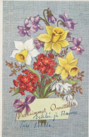 FLOWERS Vintage Postcard CPA #PKE544.GB - Flowers