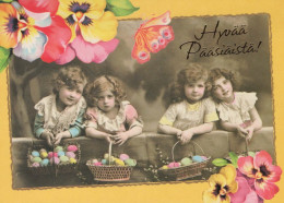 EASTER CHILDREN EGG Vintage Postcard CPSM #PBO339.GB - Pâques