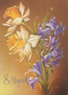 FLOWERS Vintage Postcard CPSM #PAR722.GB - Blumen