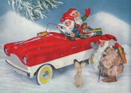 PÈRE NOËL Bonne Année Noël Vintage Carte Postale CPSM #PBB104.FR - Santa Claus