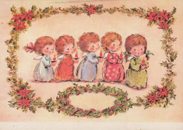 ANGE Bonne Année Noël Vintage Carte Postale CPSM #PAS754.FR - Anges