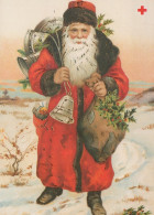 PÈRE NOËL NOËL Fêtes Voeux Vintage Carte Postale CPSM #PAJ652.FR - Santa Claus