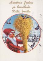 PAPÁ NOEL Feliz Año Navidad Vintage Tarjeta Postal CPSM #PAU593.ES - Santa Claus